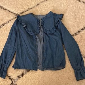 Bohemian Denim Blouse